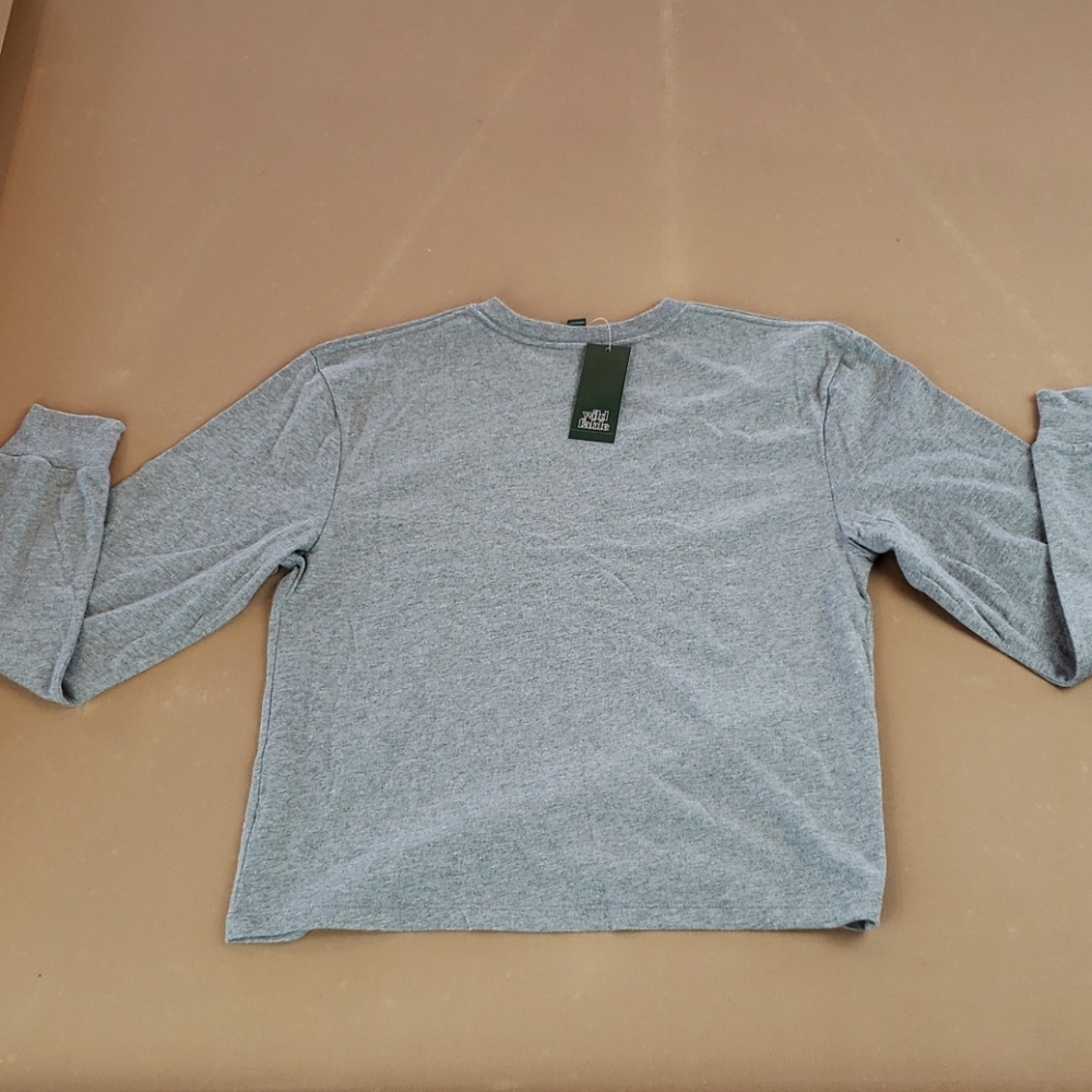 Wild Fable & Xhilaration 2 pc Bundle Small NWT Gray Hoodie & Gray Long Sleeve - Picture 13 of 13